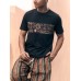 Mens Ethnic Pattern Crew Neck Casual Short Sleeve T  Shirts