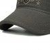 Men Cotton Letter Embroidery Camouflage Outdoor Sunshade Casual Vintage Military Caps Flat Hats
