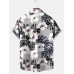 Men's Hawaiian Grey Hibiscus Short Sleeve Shirt