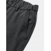 Men Solid Formal Double Pockets Ankle Length Business Work Suit Pants